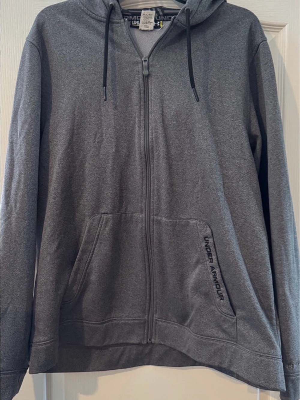 Under Armour Men's Charcoal Gray Full-Zip Hooded Jacket
